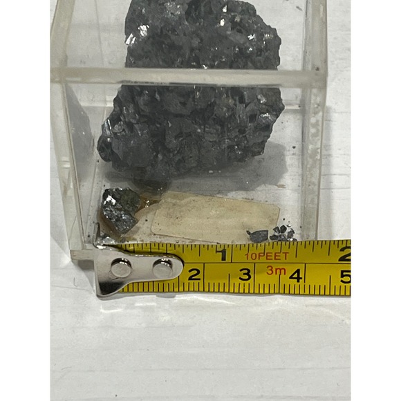Unique Mineral Specimen Dark Gray Metallic Crystal Cluster - Picture 4 of 5